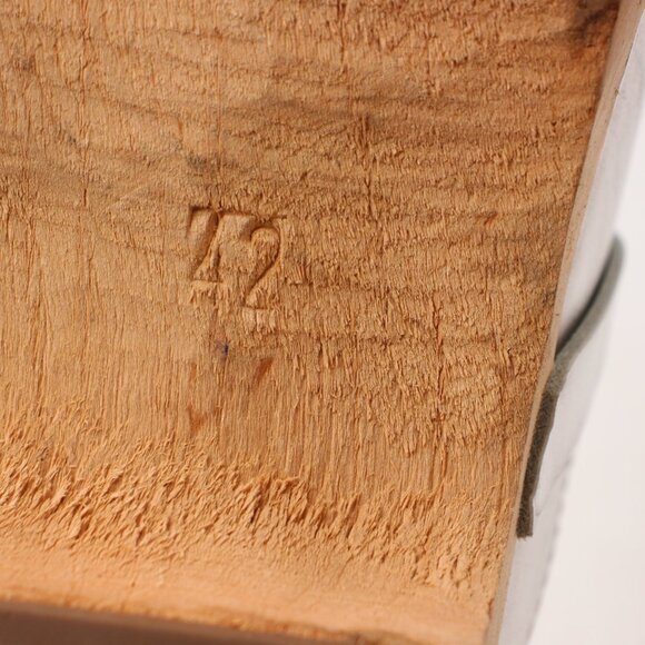 Lotta's From Stockholm Women's Size EU 42 Swedish Silver Clogs Wood - Picture 3 of 12